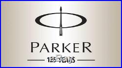 12 x Parker Classic Stainless Steel GT Gold Trim Ball Point Pen Blue Ink Jotter