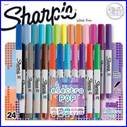 24 Pack Sharpie Ultra Fine Point Permanent Markers Set Assorted Colors Art Pen