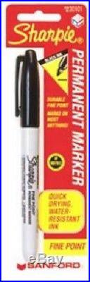 (288) SANFORD SHARPIE 30101PP Original Fine Point Permanent Black Marker Pens