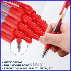 500 Pack Premium Gel Roller Pens Bulk, Fine Point 0.7 mm, Retractable Gel Ink