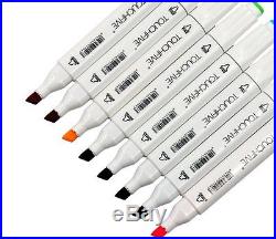 60/80/168/218 Color Set Touch Five Art Sketch Twin Marker Pen Broad Fine Point