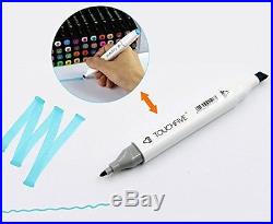 60/80/168/218 Color Set Touch Five Art Sketch Twin Marker Pen Broad Fine Point