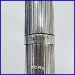 7143 Fountain Pen Pilot Platinum Fine Point Pt Engraved Sterling Silver 92.5 Pre