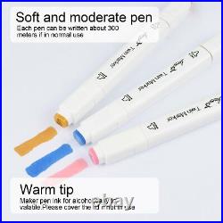 80 168 218 Color Markers Pen Set Art Sketch Fine Point Broad Dual Tips Coloring