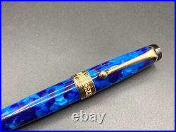 AURORA Fountain Pen Optima Blue GT Fine Point F