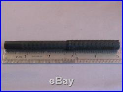 Aikin-Lambert Vintage Black Chased Hard Rubber Pen-Super Flexible fine point