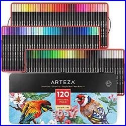 Arteza Fineliner Fine Point Pens Set of 120 Fine Tip Markers with Color Numbers