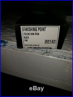 B5Open boxPilot Namiki Vanishing Point Black Fine Fountain Pen #60142