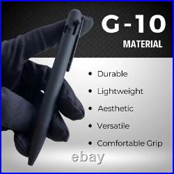 BASTION G-10 BOLT ACTION PEN Pocket Fine Ballpoint Lightweight EDC Writing Black