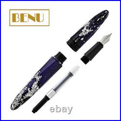 Benu Briolette Fountain Pen Milky Way Fine Point NEW in box