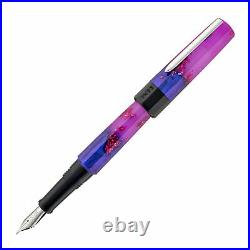 Benu Euphoria Fountain Pen in Love Story (Lavender Blue Glow) Fine Point NEW