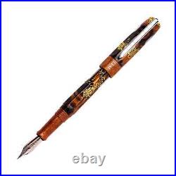 Benu Talisman Fountain Pen in Tiger's Eye Fine Point NEW IN BOX