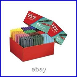 Berol Felt Tip Colouring Pens, Fine Point 0.6mm, Assorted Colours Home or School