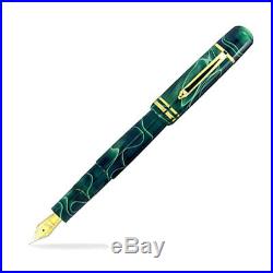 Bexley Poseidon Magnum II Fountain Pen Green Seas Fine Point NEW BX-9807-F