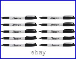 Black Sharpie Fine Point Tip Permanent Marker Pens 1,2,4,6,8,10,12,24,50,100