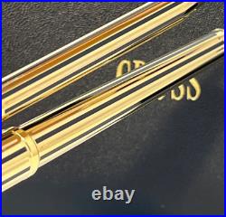 CROSS SIGNATURE BARLEYCORN 22K Electroplate Gold Rollerball Pen & 0.5mm Pencil