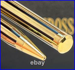 CROSS SIGNATURE BARLEYCORN 22K Electroplate Gold Rollerball Pen & 0.5mm Pencil