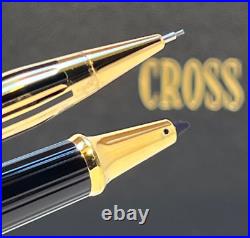 CROSS SIGNATURE BARLEYCORN 22K Electroplate Gold Rollerball Pen & 0.5mm Pencil