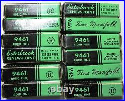 Case of 12 NOS Esterbrook 9461 Rigid Fine Manifold Renew Point Nibs Fountain Pen