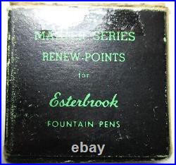 Case of 12 NOS Esterbrook 9461 Rigid Fine Manifold Renew Point Nibs Fountain Pen