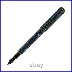 Conklin Endura Fountain Pen in Abalone with Gunmetal Trim Fine Point NEW