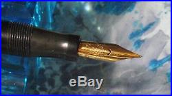 Conklin Fountain Pen Needle Point Fine Semi Flex 14K Nib vtg BCHR Vintage 1920s