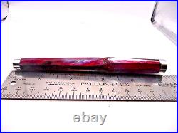 Conklin Nozac Toldedo Red Fountain Pen in box-fine point-new