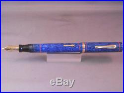 Conklin Senior Blue Ednura Fountain Pen-working-stiff fine point