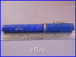 Conklin Senior Blue Ednura Fountain Pen-working-stiff fine point