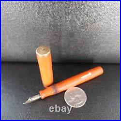 Conklin Vintage Endura Orange Jr. Fountain Pen fine point