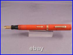 Conklin Vintage Endura Orange Jr. Fountain Pen-working-flexible fine point
