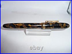 Conklin Vintage Endura Symetrik Fountain Pen-brown and black-fine point