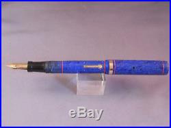 Conklin blue Ring Top fountain pen & pencil Set-flexible fine point-working