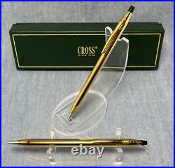 Cross Century 23K Gold Plated Pen & 0.5mm Pencil (450105) NIB NOT PERSONALIZED