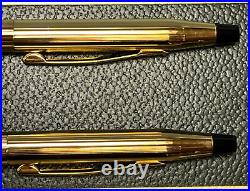 Cross Century 23K Gold Plated Pen & 0.5mm Pencil (450105) NIB NOT PERSONALIZED