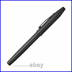 Cross Century II Fountain Pen in Black Micro Knurl with Black Trim Fine Point
