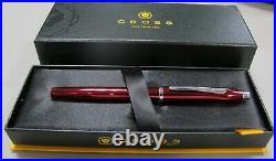 Cross Century ll Fountain Pen Vibrant Red Fine Point New in Box