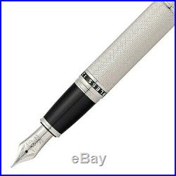 Cross Peerless Fountain Pen 125 Platinum Plated, Fine Point New -AT0706-3FY