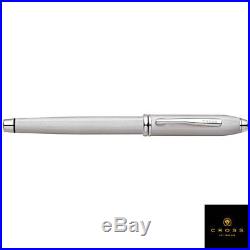 Cross Townsend Brushed Platinum Plate Fine Point Fountain Pen NOW $175
