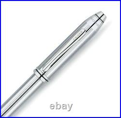 Cross Townsend Fountain Pen Fine Point Lustrous Chrome with stainless steel