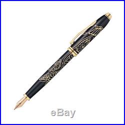 Cross Townsend Fountain Pen Year of the Dog 18K Gold Fine Point AT0046-54FD