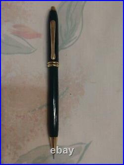 Cross Townsend Marble Green Metal Ball Point Pen And 0.5 MM Pencil Made In USA