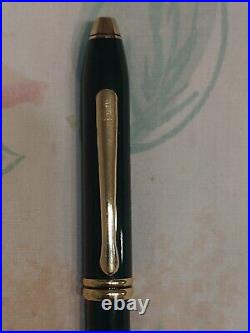 Cross Townsend Marble Green Metal Ball Point Pen And 0.5 MM Pencil Made In USA