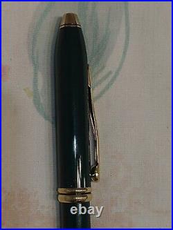 Cross Townsend Marble Green Metal Ball Point Pen And 0.5 MM Pencil Made In USA