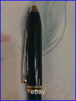 Cross Townsend Marble Green Metal Ball Point Pen And 0.5 MM Pencil Made In USA