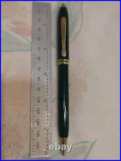 Cross Townsend Marble Green Metal Ball Point Pen And 0.5 MM Pencil Made In USA