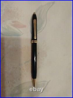 Cross Townsend Marble Green Metal Ball Point Pen And 0.5 MM Pencil Made In USA