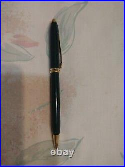 Cross Townsend Marble Green Metal Ball Point Pen And 0.5 MM Pencil Made In USA