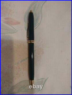 Cross Townsend Marble Green Metal Ball Point Pen And 0.5 MM Pencil Made In USA