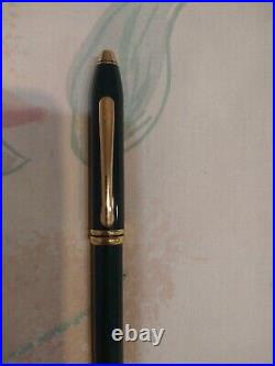 Cross Townsend Marble Green Metal Ball Point Pen And 0.5 MM Pencil Made In USA